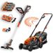 FUXTEC Accu tuinset – 33 cm grasmaaier & 25 cm bosmaaier incl. 3x 2Ah Li-Ion accu en duolader