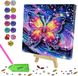 Merkloos / Sans marque BeiJingLiangPinJiaZuoKeJiWenHuaFaZhanYouXianGongSi Drie-Dimensionale Vlinder Schilderij Set met Houten Lijst