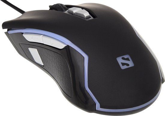 Sandberg Xterminator Gaming Mouse - 10000 DPI - Black/Green