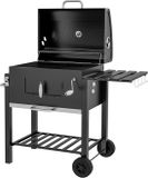 Outsunny Houtskoolbarbecue Metaal Zwart