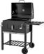 Outsunny Houtskoolbarbecue Metaal Zwart