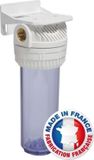 AQUAWATER Enkele blanke filterhouder voor cartridge - Standaard maat 10"