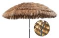 INDA-Exclusiv Hawaii strandparasol, strandscherm, zonnescherm, tuinscherm, bastscherm, zonwering, knikbaar, polyester, bruin, diameter 1,6 m