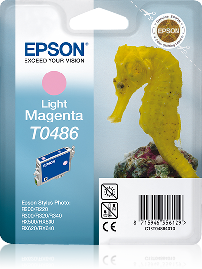 Epson Seahorse inktpatroon Light Magenta T0486 single pack / Lichtmagenta