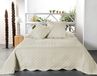 Linder Moderne sprei, crèmekleurig, 250 x 260 cm