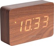 Karlsson - Wekker Square - Hout - Bruin - 8714302612473