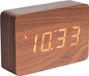 Karlsson - Wekker Square - Hout - Bruin - 8714302612473