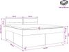 vidaXL Boxspringbed met matras, zwart, 140 x 190 cm, stof