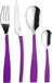 Pinti Inox Bestkset, 24-delig, LED, handvat Fuchsia Sct/G, décoration de table, acier inoxydable