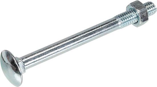 Intergard Slotbout verzinkt DIN 603 M6x140mm