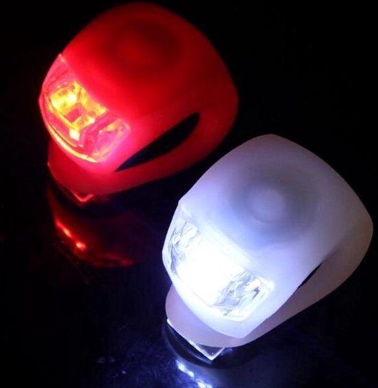 Fietslampjes LED - Wit en Rood - 10 Stuks (5 rode en 5 witte)