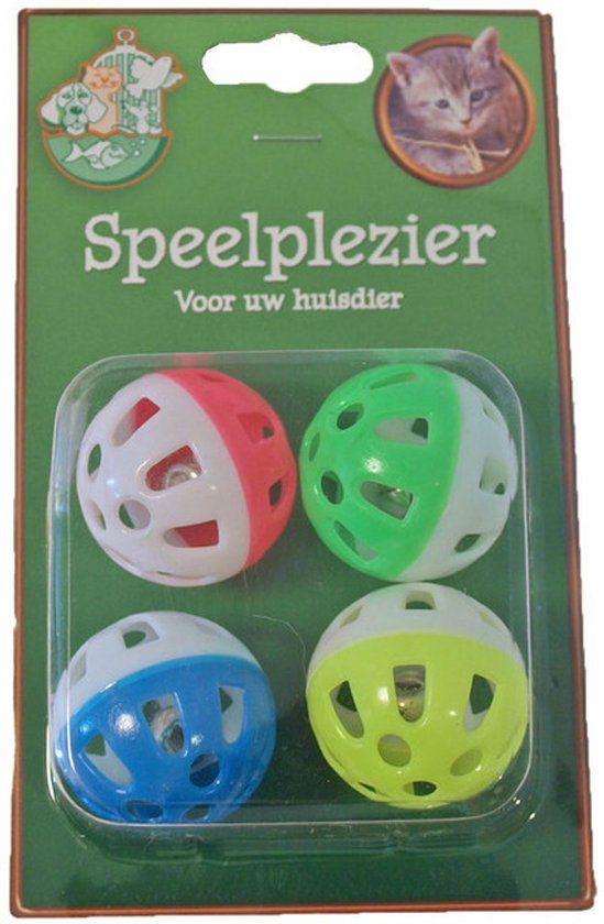 Boon De Boon Ballen Met Bel Zwaar Model 4 cm 4 stuks