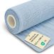 Mousseline stof per meter, 0,5 m x 160 cm, katoenen stof om te naaien, ideaal voor beddengoed, deken, kinderdoek, tafelloper, lichte katoenen stof, mousselinestof, Oeko-Tex-certificaat, hemelsblauw