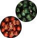 Kaemingk B.V. Kerstversiering boules de Noël en plastique mélange de couleurs cognac brun/vert foncé 4 et 6 cm paquet de 80x pièces