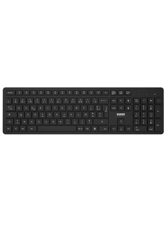 PORT Designs 900904-FR AZERTY Frans Zwart Toetsenbord en Muis Set