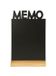 Securit Mémo Bois Noir Plastique 210x35mm