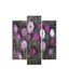 Homemania Wandafbeelding, 3 stuks, natuur, voor woonkamer, slaapkamer, meerkleurig, 57 x 0,3 x 60 cm, HM203MDF4, MDF