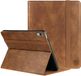 Rosso Element Hoes Geschikt voor Apple iPad Mini 6 / 7 | Book Case | Volledige bescherming | Elastische band | Sleep/Wake functie | Met Penhouder | Verstelbare standaard | Bruin