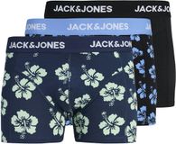 Jack & Jones Boxershorts 3-pack Boxershorts - Mannen - Pageant Blue - Gebloemd - 95% Biologisch katoen, 5% Elastaan - Maat M