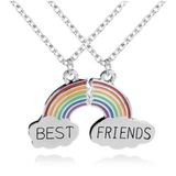LGT JWLS LGT Jewels BFF Ketting Best Friends Regenboog