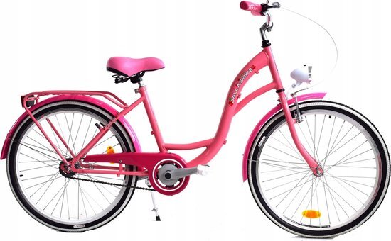 Viking Choice Meisjesfiets 24 inch stevig model roze van Dallas Bike