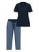 Ammann Pyjama 'Night & Home' blauw