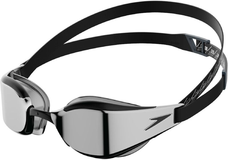 Speedo Fastskin Hyper Elite Mirror Goggles - black/oxid grey/chrome