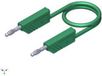 SKS Hirschmann CO MLN SIL 150/1 Meetsnoer Banaanstekker 4 mm Banaanstekker 4 mm 1.50 m Groen 1 stuk(s)