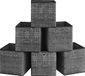 Songmics Boîtes de rangement – 33 cm – Set de 6 pièces – Mélange noir