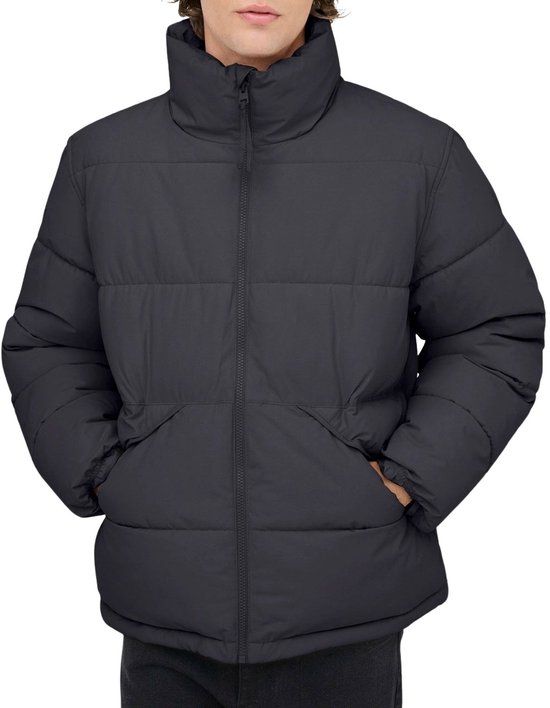 Only & Sons ONLY and SONS ONSPACK LIFE PUFFER JACKET OTW Heren Winterjas - antraciet - XL