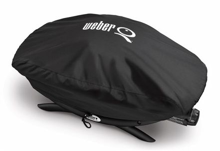 Weber 7118 Q 200 / Q 2000 Series Grill Cover - Black Vinyl
