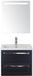 BES LED Seville Badmeubelset 60 cm - Black Oak - Keramische Wastafel Wit Djazz met Sence Spiegel