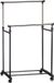 Kipit Kledingrek - mobiel - dubbele stang - 80 cm - rek op wielen - verstelbaar van 90 tot 160 cm