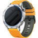Strap-it Gard Pro Health Smartwatch 3 - 48mm twill sport band (donkergeel/grijs)