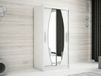 Armoire ELYCOPTER 2 portes coulissantes 100 cm blanc