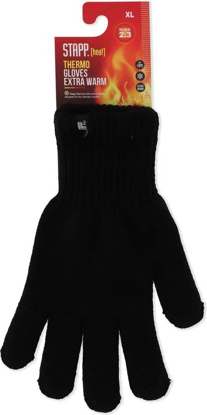 STAPP Heat Unisex Handschoenen - Maat S/M - Zwart