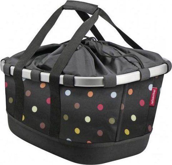 KLICKfix Mandtas Bikebasket GT 21 Liter - Zwart/Multicolor - Achter
