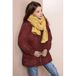 NONO reversible teddy winterjas - donkerrood