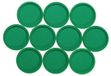 MAUL Magneet rond 10 stuks 2 kg kunststof Ferriet bruchsicher lackiert Ø 3.4 x 1.4 cm groen