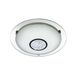 Searchlight Bathroom - plafonnier de salle de bains - Ø 42 x 9 cm - 18W LED inclus - IP44 - chrome