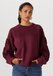OBJECT COLLECTORS ITEM Object Objdorina Lo L/s Sweat Top - Bordeaux - Maat XL - Women's Sweater