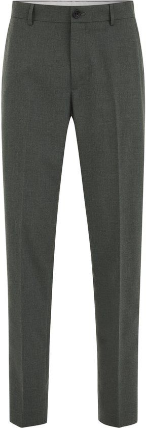 WE Fashion Heren slim fit pantalon - Olijfgroen - Maat 52