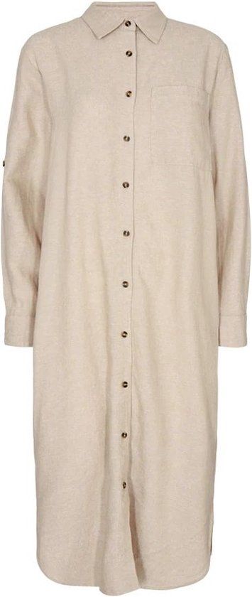 FREEQUENT FQLAVA-SH-DR - Sand Melange Sand Jurk - Maat XL - Vrouwen