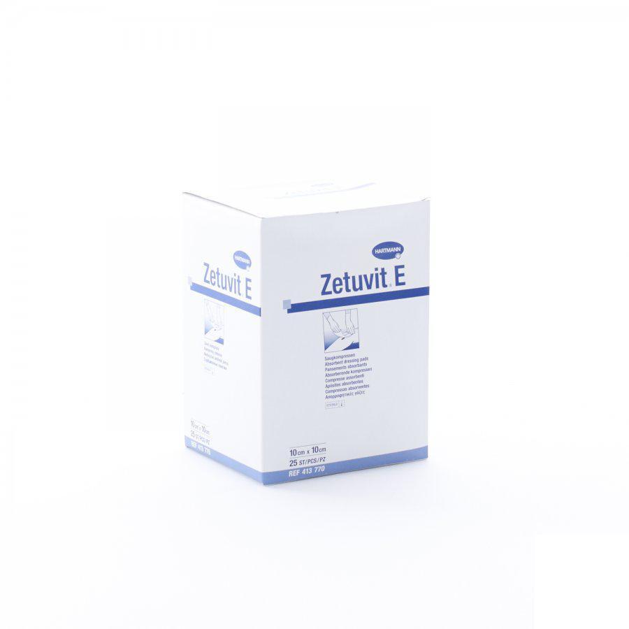 Zetuvit E steriele absorberende kompressen 10cmx10cm 25 stuks