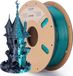 Merkloos Dual Color Silk PLA filament d'imprimante 3D 1 kg - Vert & Noir - 1,75 mm