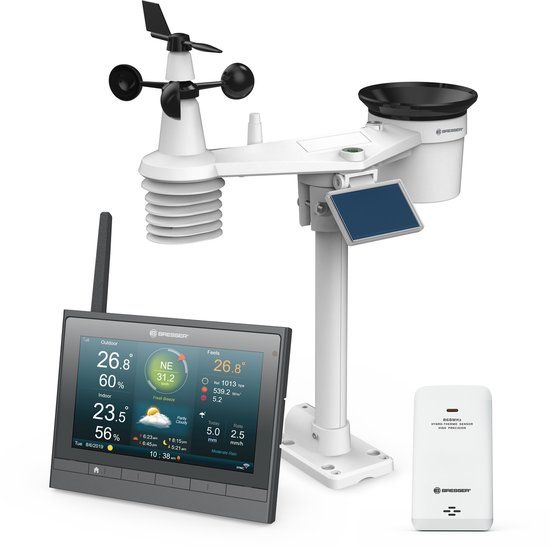 Bresser MeteoChamp HD WLAN-weerstation 7-in-1 - Zwart