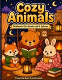 Cozy Animals Malbuch für Kinder ab 6 Jahren