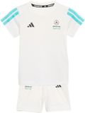 Adidas Performance Mercedes - Amg Petronas Formula 1 Team Dna Joggingset Met Korte Mouwen Baby - Kinderen - Wit