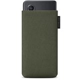 Adore June Mobiele telefoon zak Classic gerecycled olijfgroen compatibel met Galaxy Z Fold 6 2024 / Fold 5 / Fold 4 / Fold 3 / Fold 2, moderne duurzame R-PES stoffen, Made in Europe