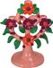 HD collection kaarsenhouder bloemen polyresin 27,4x16,2x32,3cm